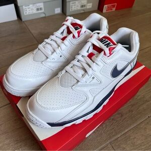 Nike White and Navy Sneakers